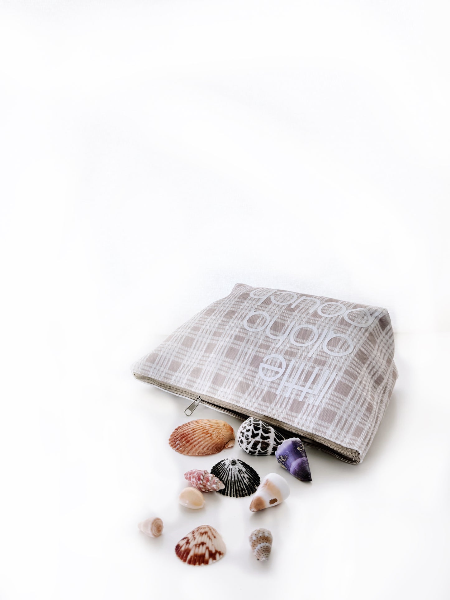 Little Aloha Canvas Pouch- vintage sand