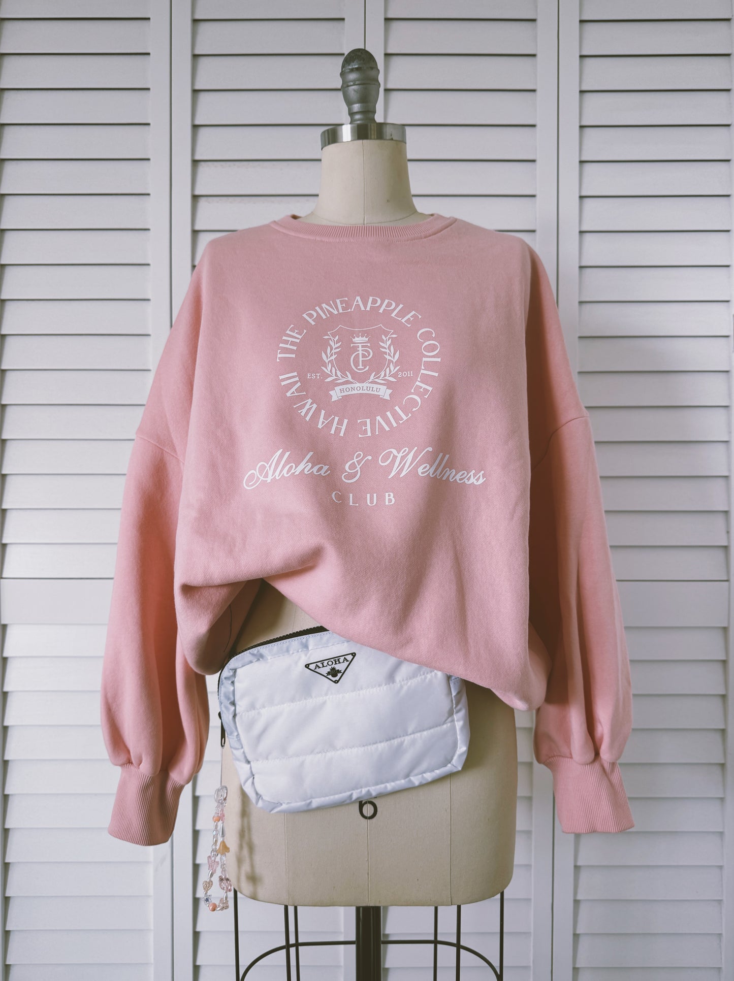A&W Sweatshirt Pink/White