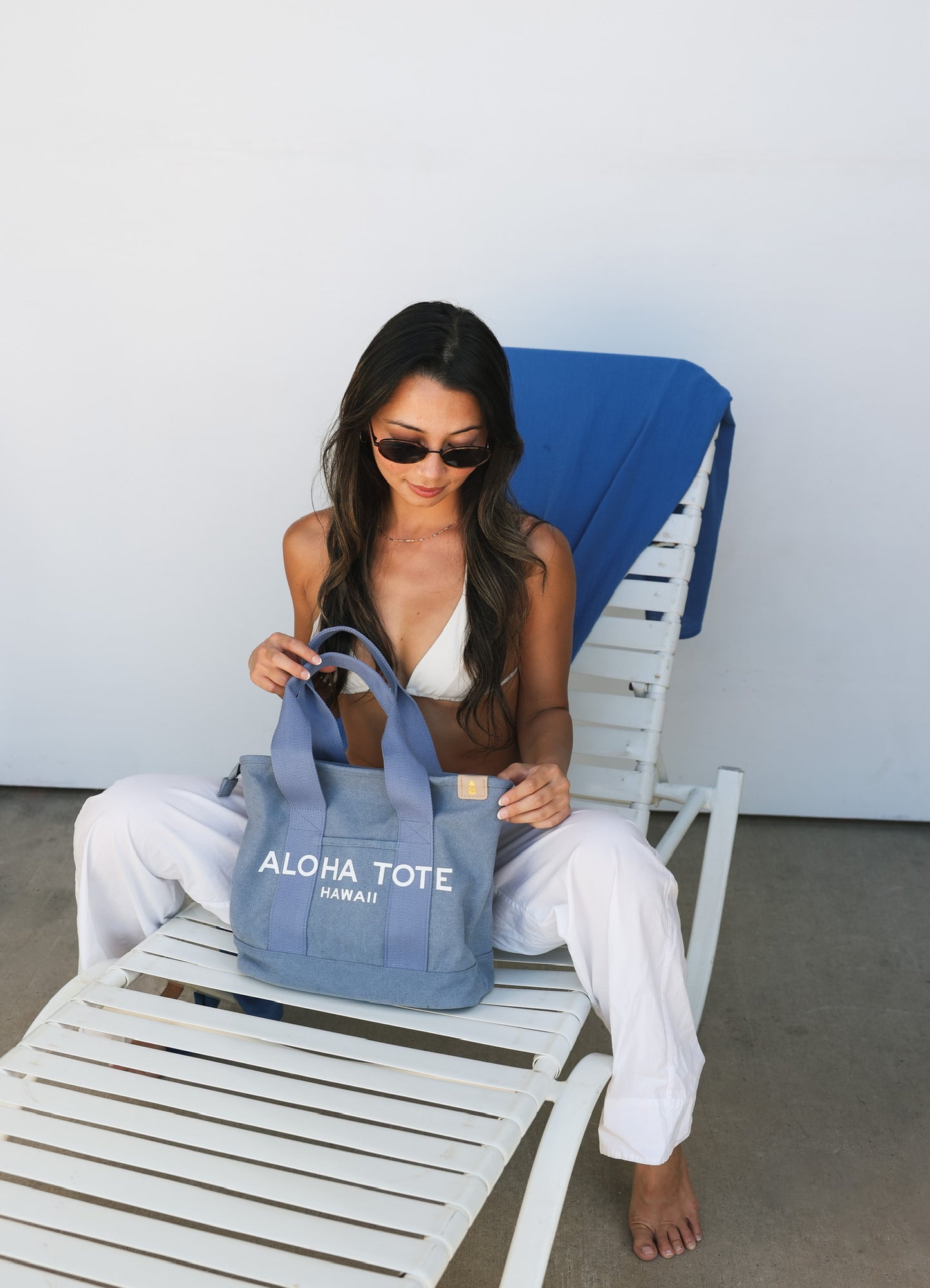 Aloha Tote Medium (blue denim)