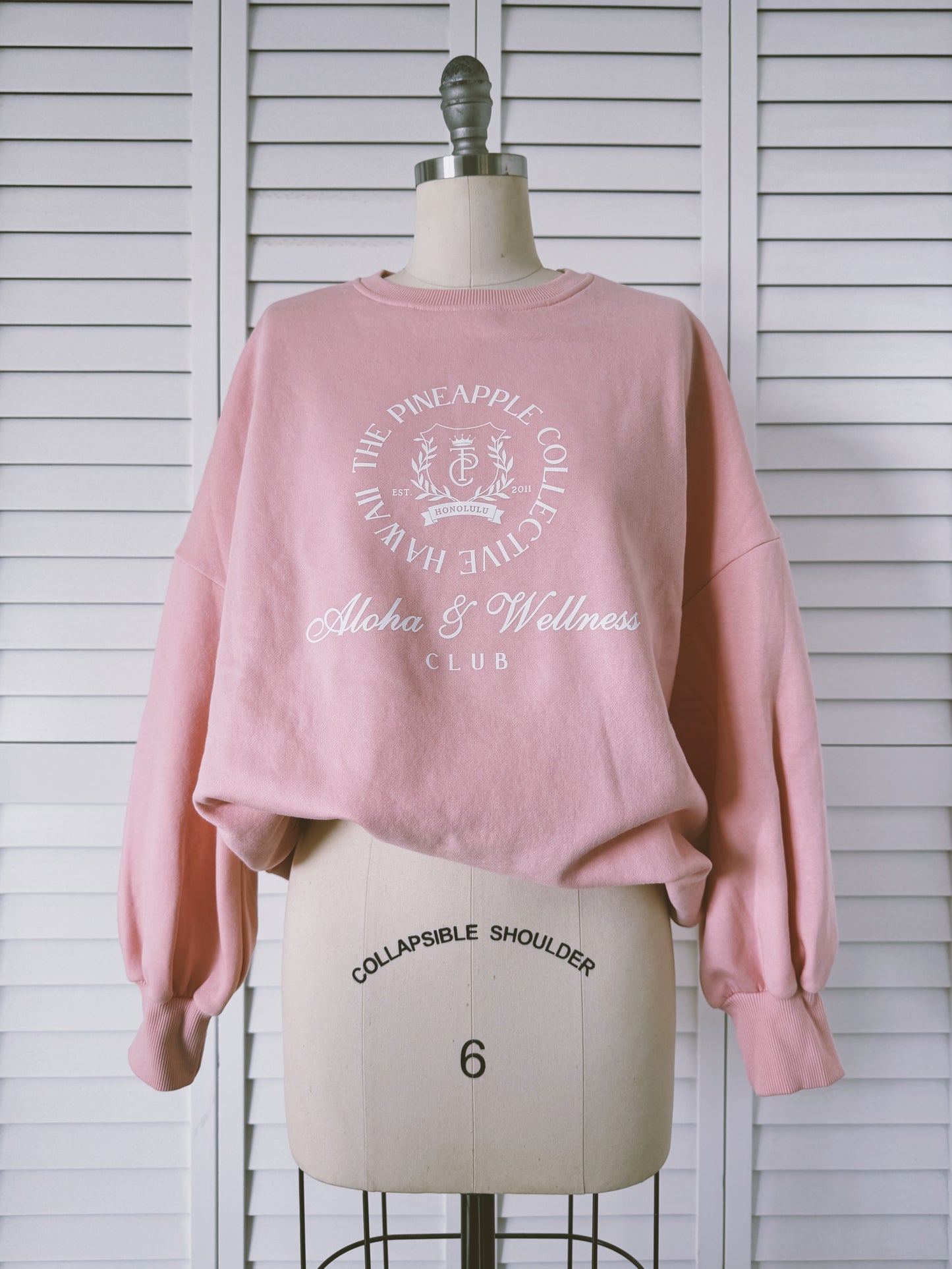 A&W Sweatshirt Pink/White