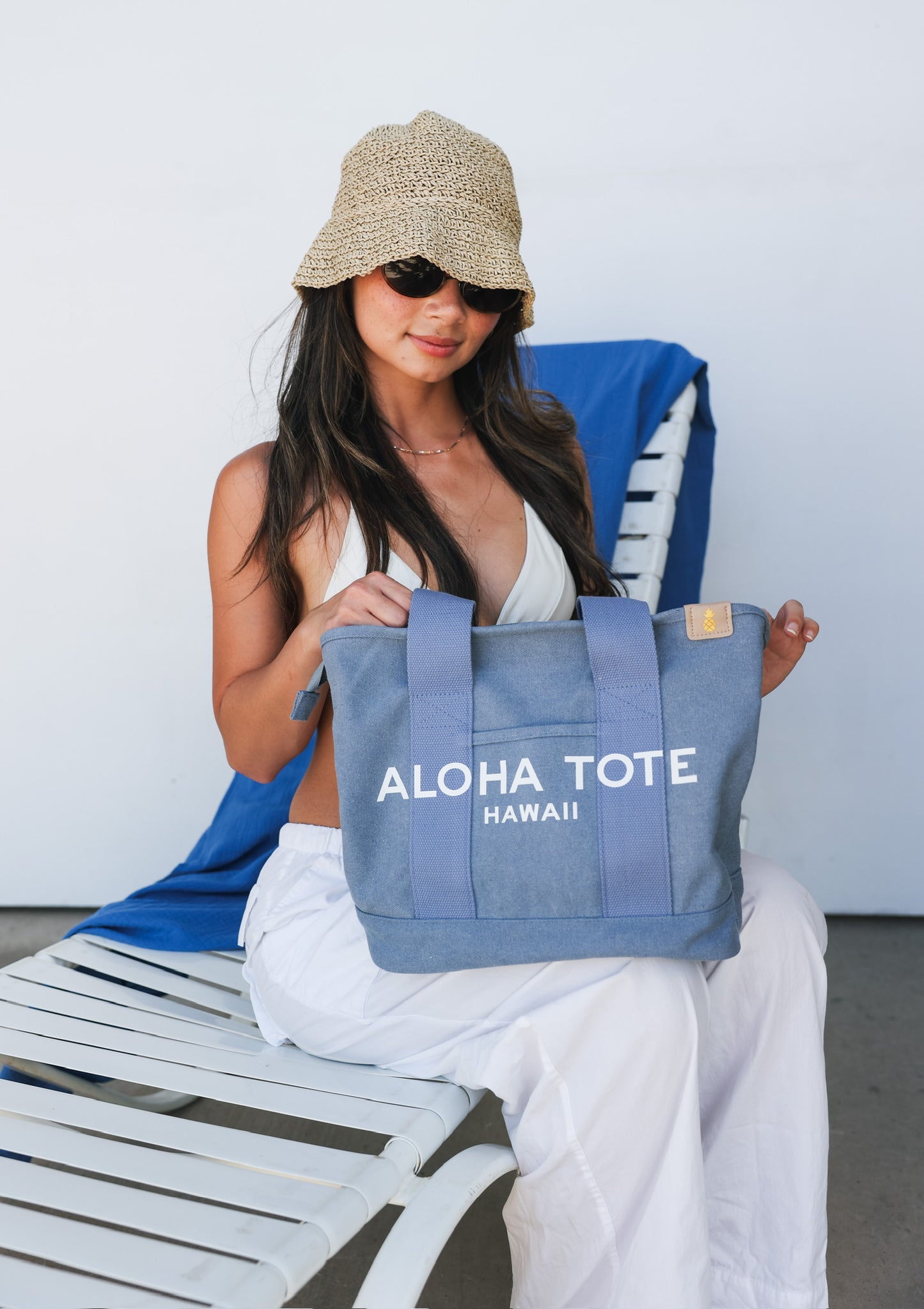Aloha Tote Medium (blue denim)