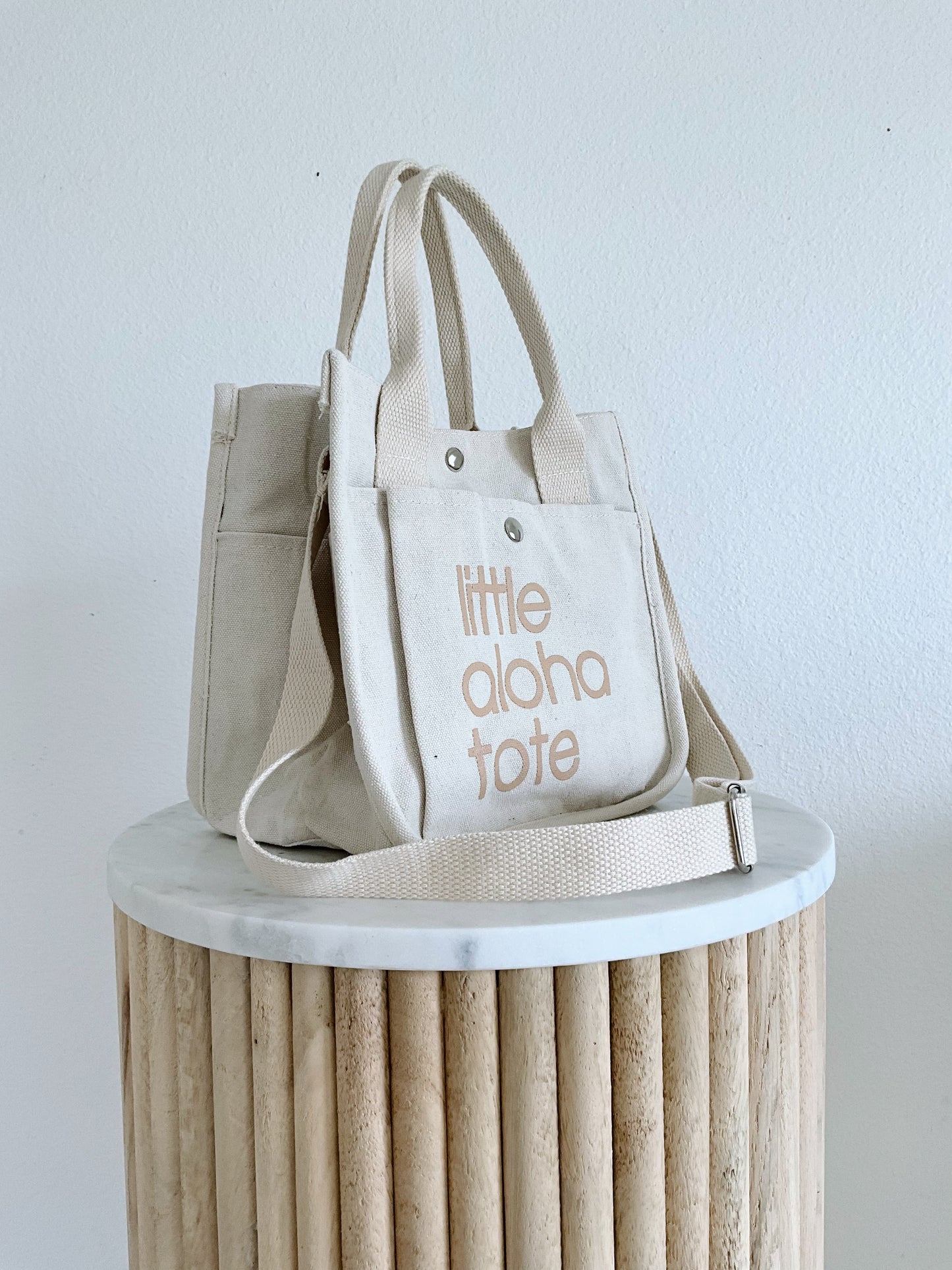 Little Aloha Tote (ivory/beige)