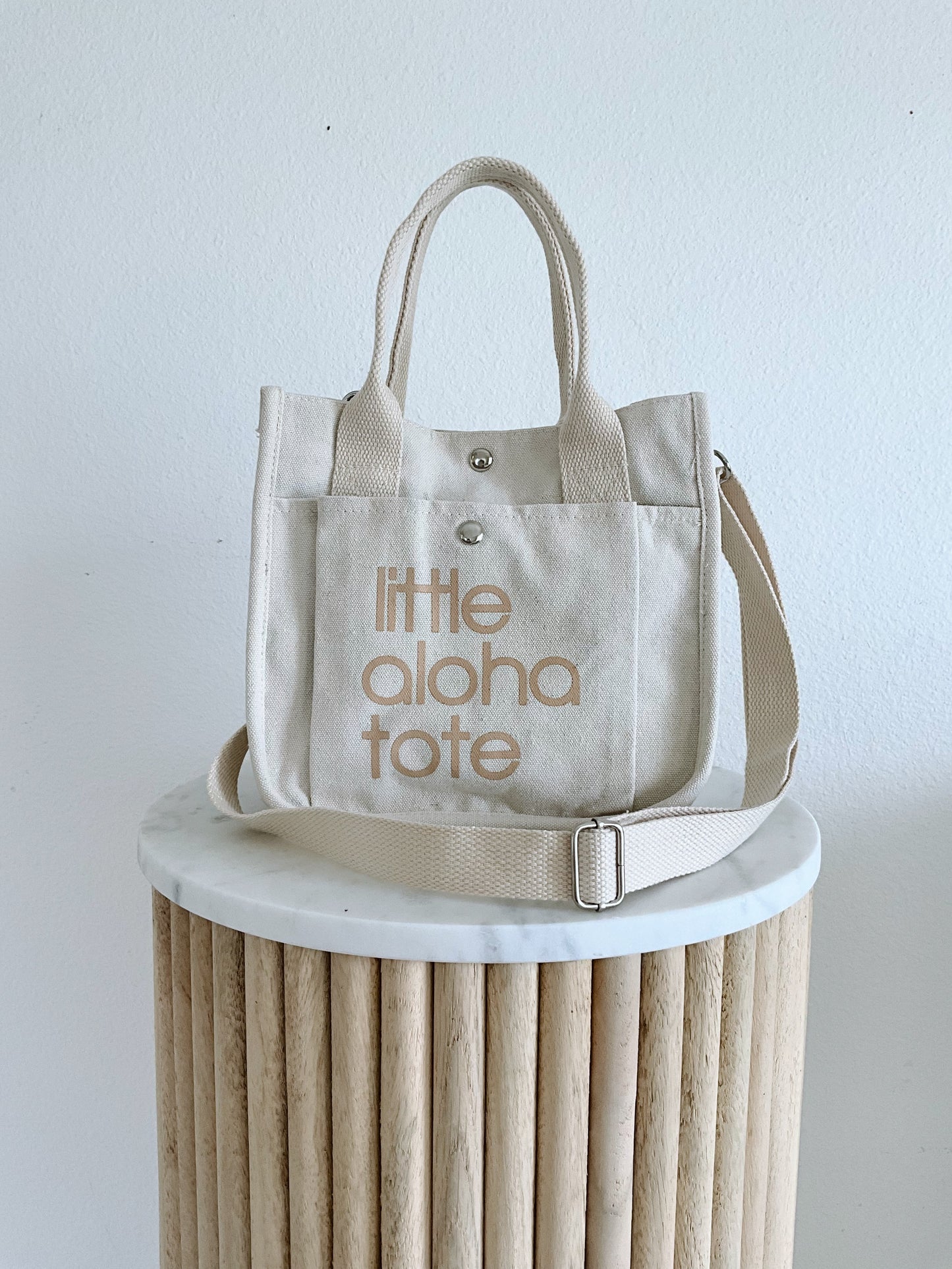 Little Aloha Tote (ivory/beige)