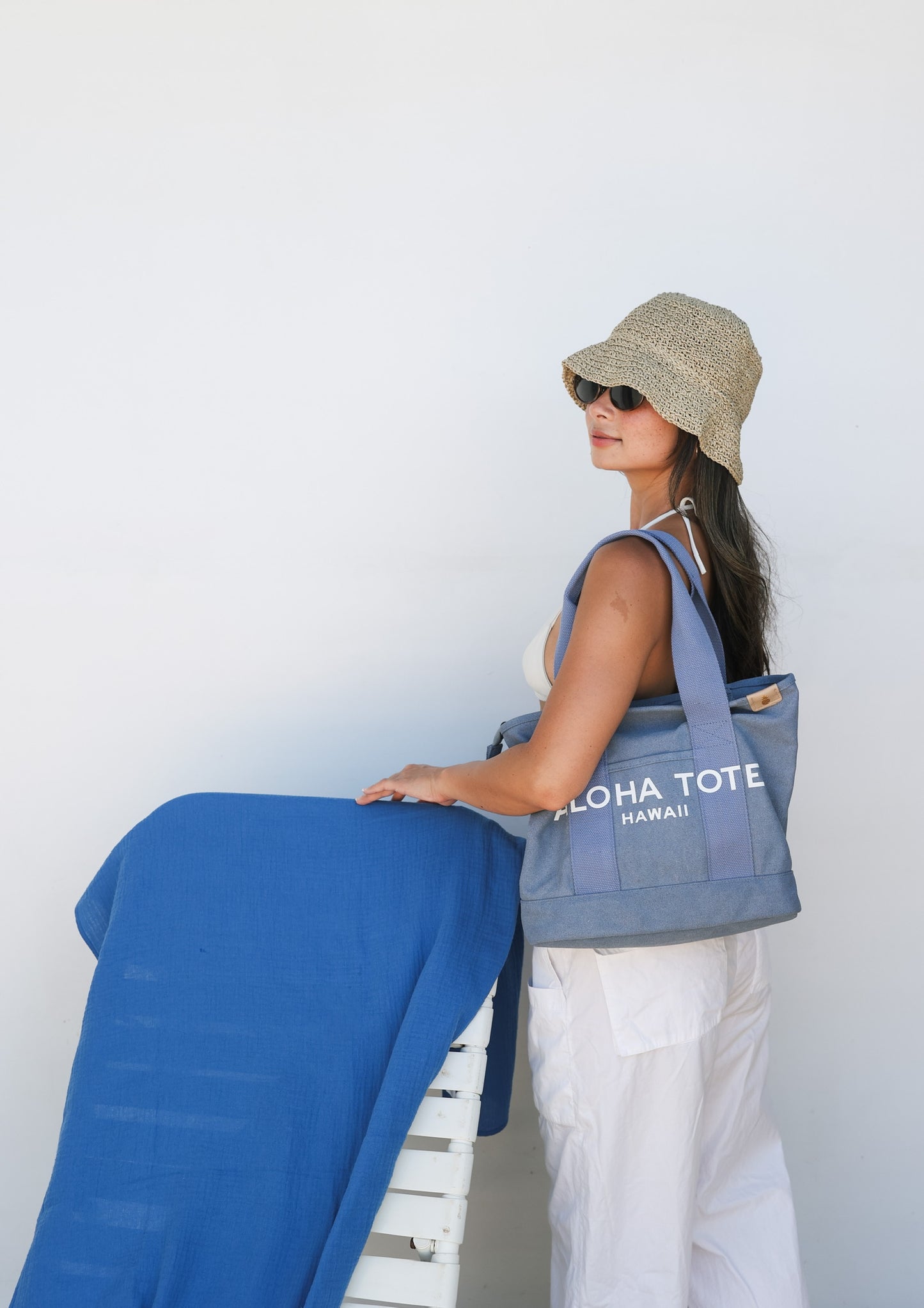 Aloha Tote Medium (blue denim)