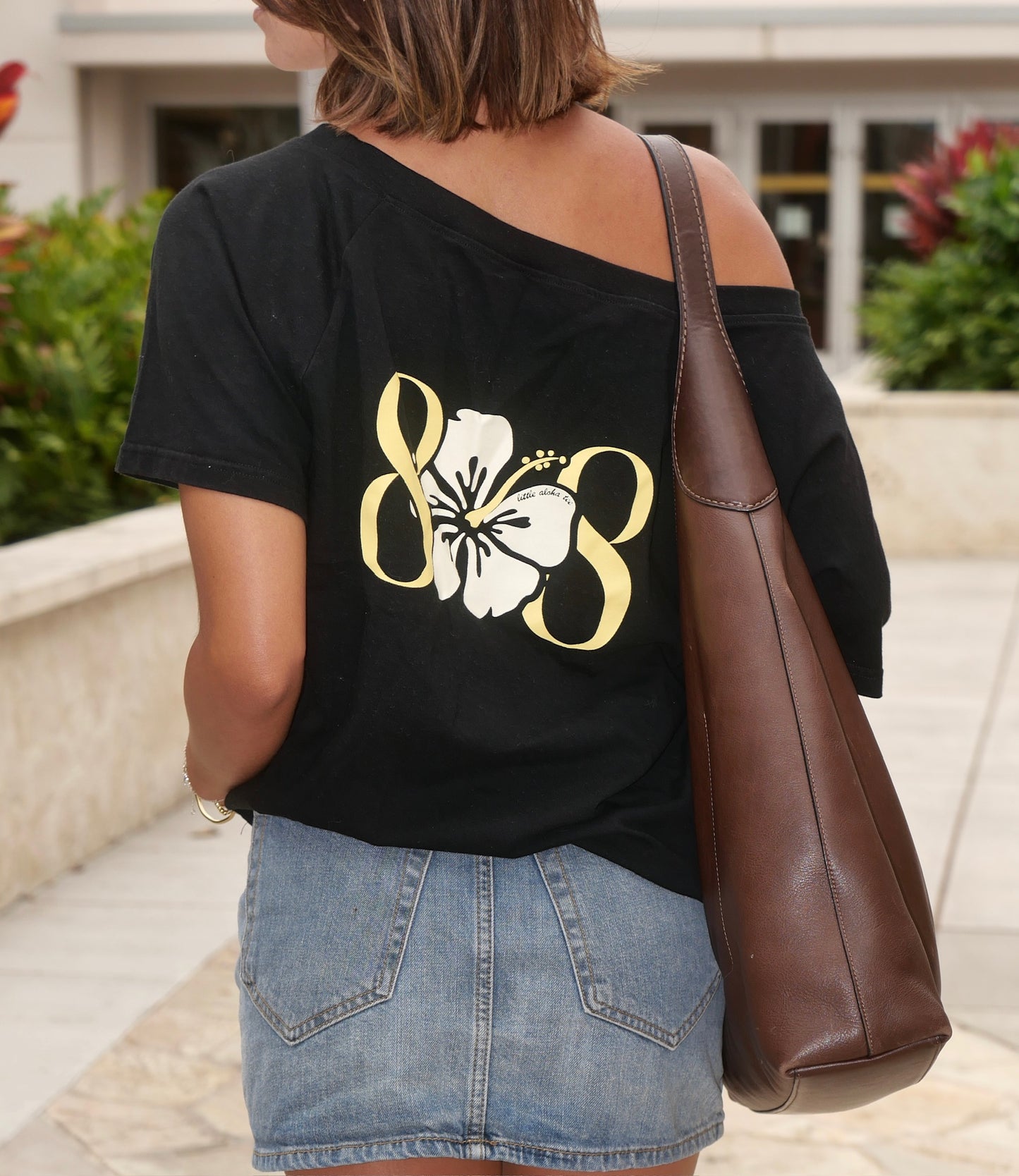 Hibiscus Off Shoulder Tee