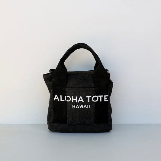 Aloha Tote Mini (black denim)
