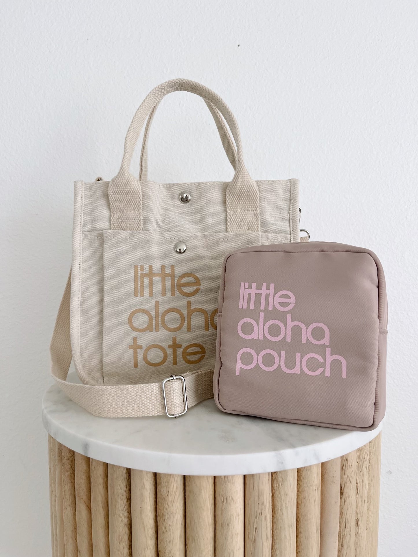Little Aloha Tote (ivory/beige)