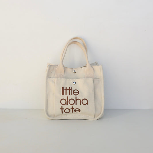 Little Aloha Tote (ivory/beige)