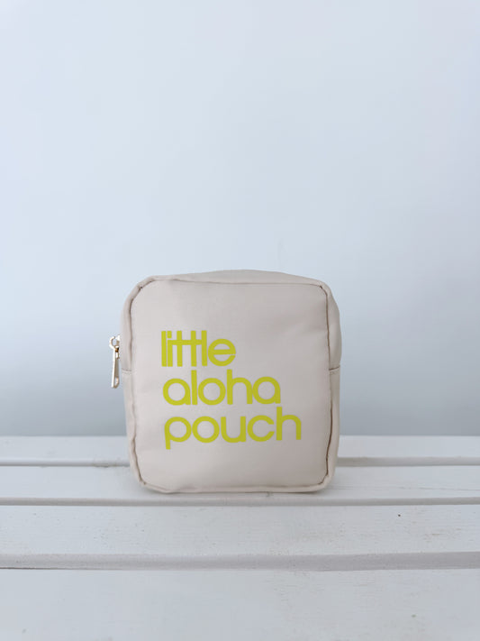 Little Aloha Pouch (nude/neon yellow)