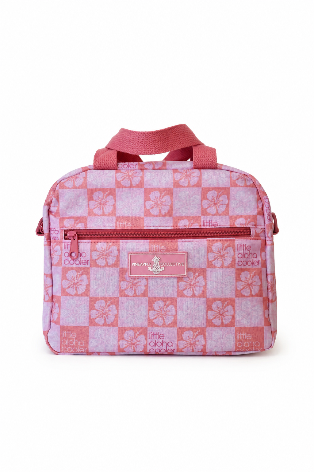Little Aloha Cooler (hibiscus/coral)