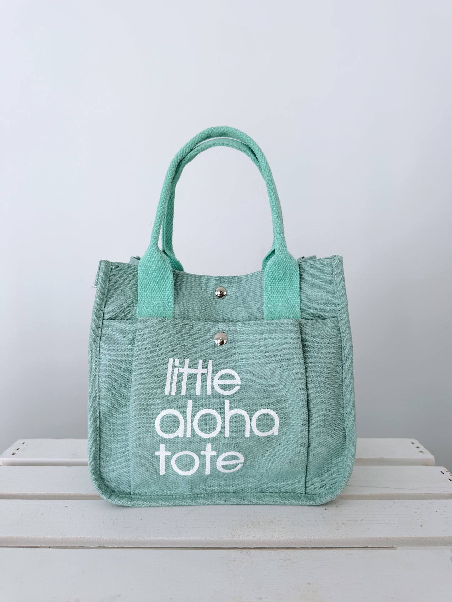 Little Aloha Tote (seafoam)