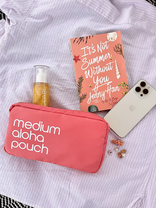 Medium Aloha Pouch (coral)