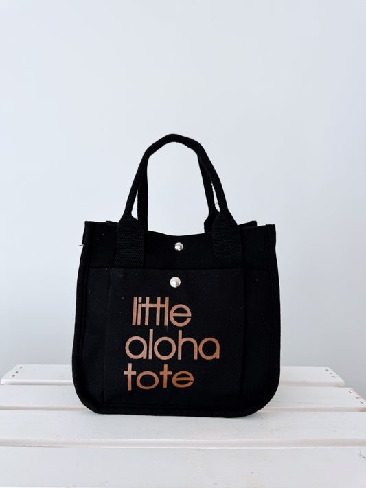 Little Aloha Tote (black/brown)