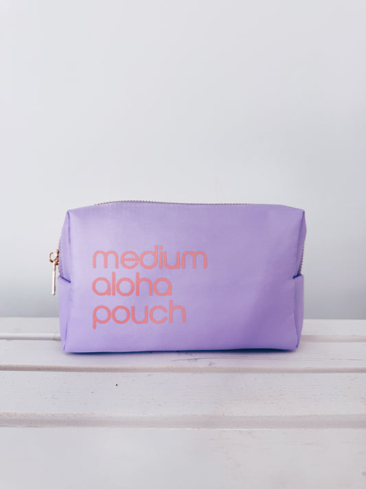 Medium Aloha Pouch (lilac/peach)