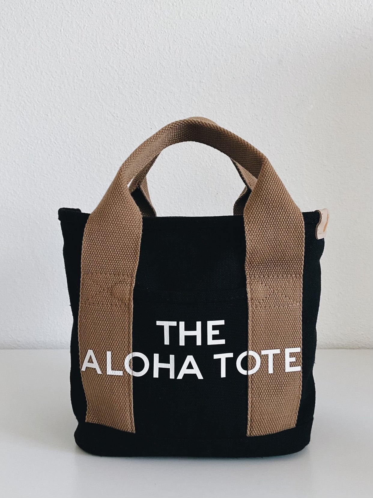 The Aloha Tote Mini (black/beige)