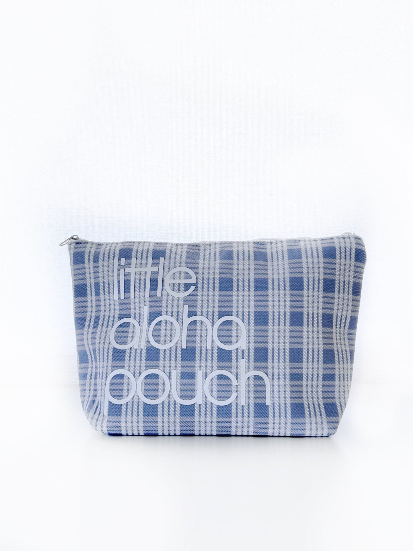 Little Aloha Canvas Pouch- vintage blue
