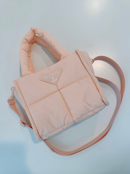 Luxe Aloha Puffer (light pink)