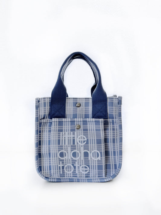 Little Aloha Tote- vintage blue