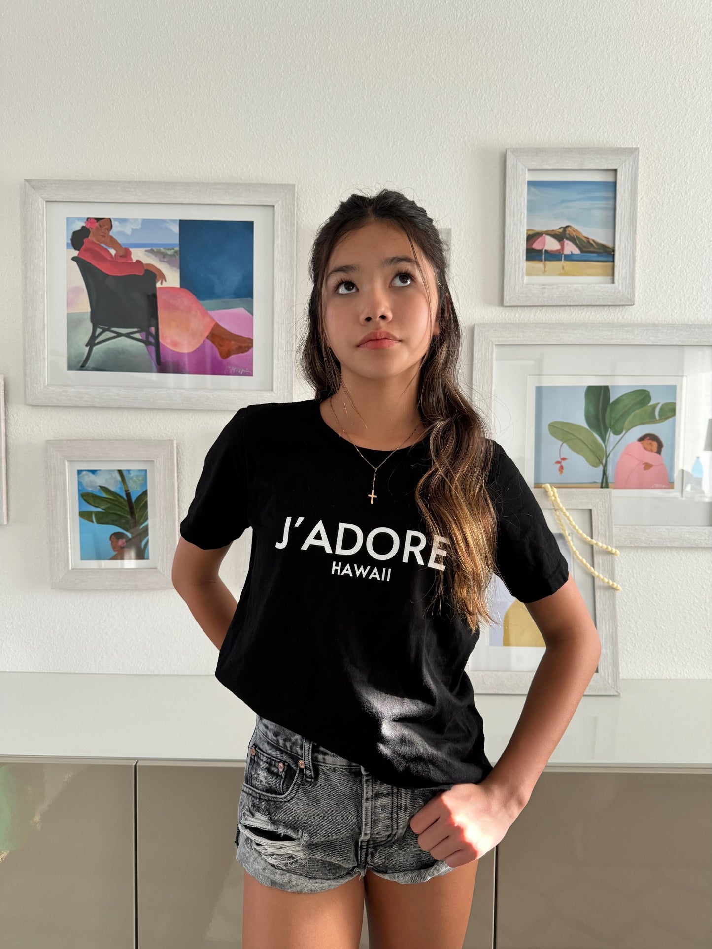 J’adore Hawaii Tee (black/white)