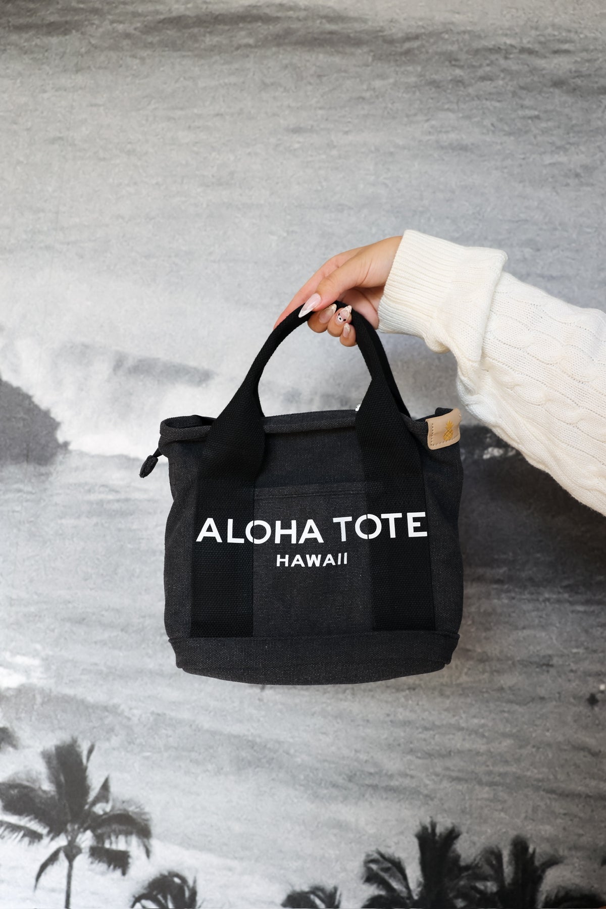 Aloha Tote Mini- black denim
