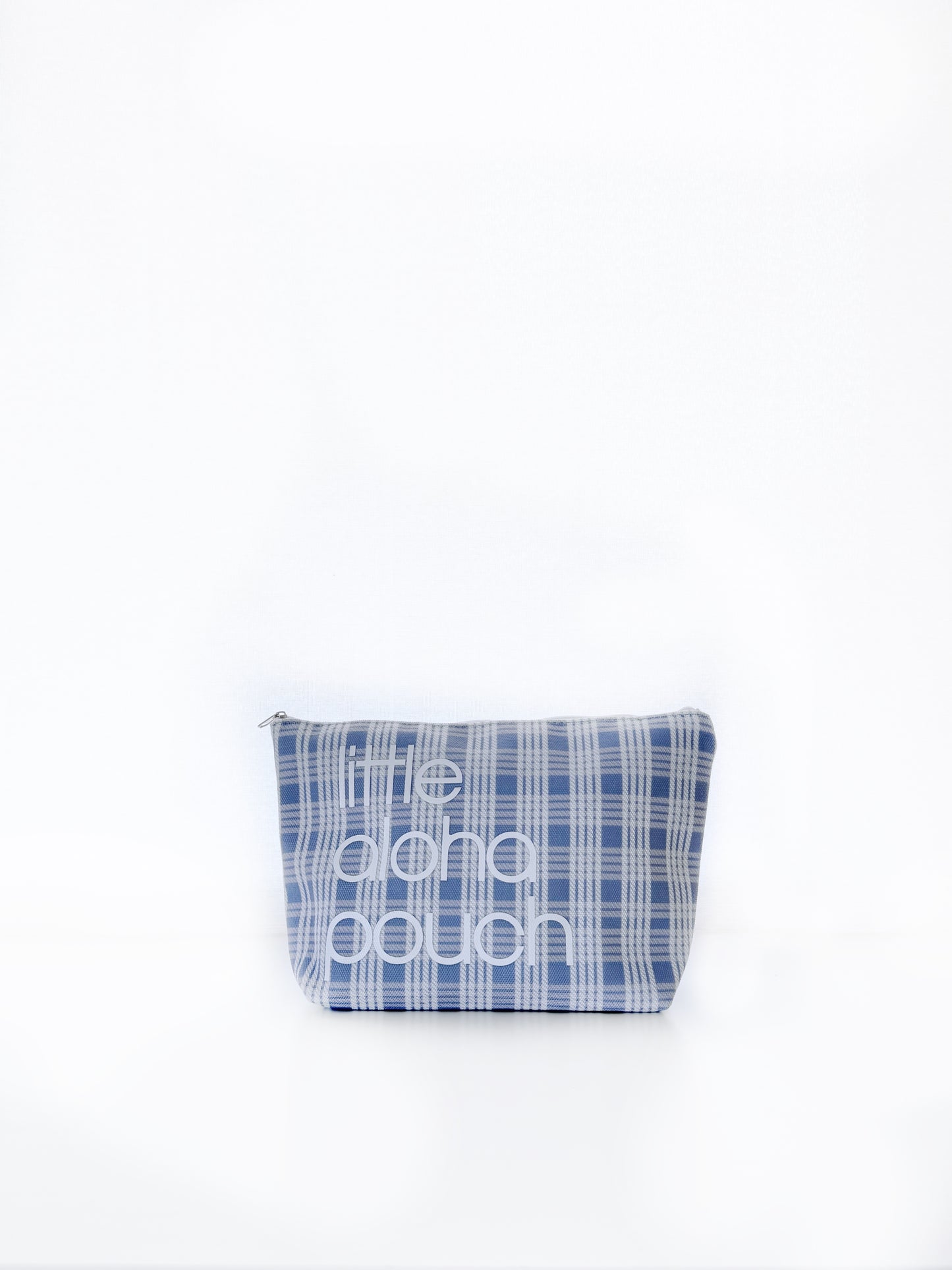 Little Aloha Canvas Pouch- vintage blue