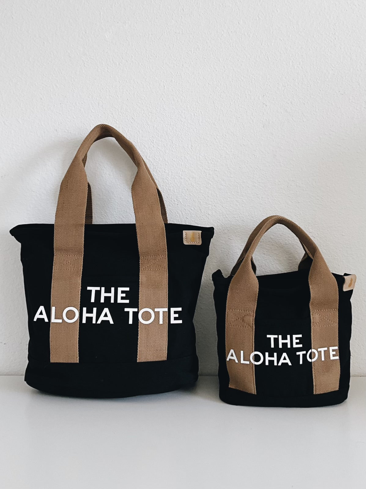 The Aloha Tote Mini (black/beige)