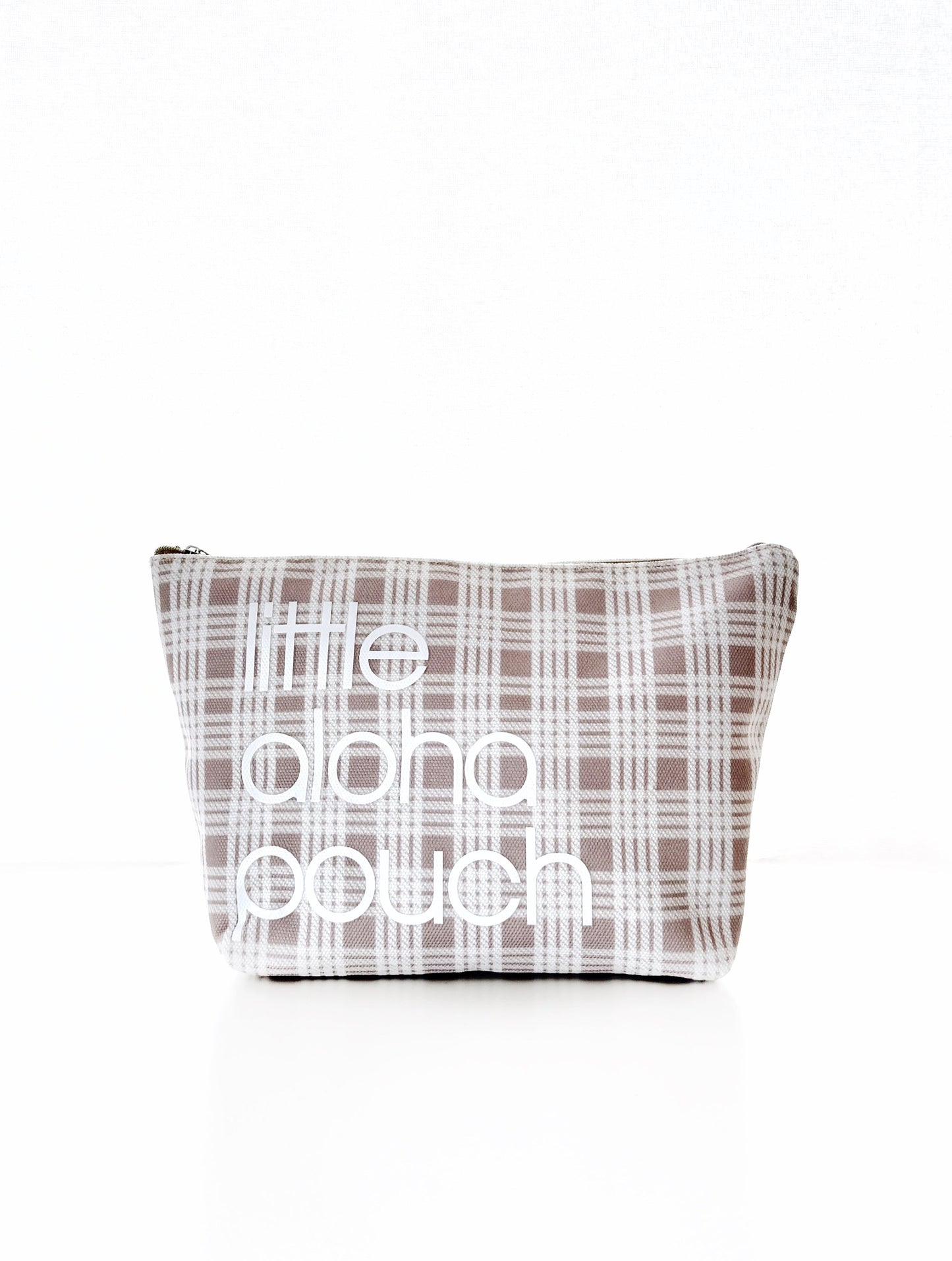 Little Aloha Canvas Pouch- vintage sand
