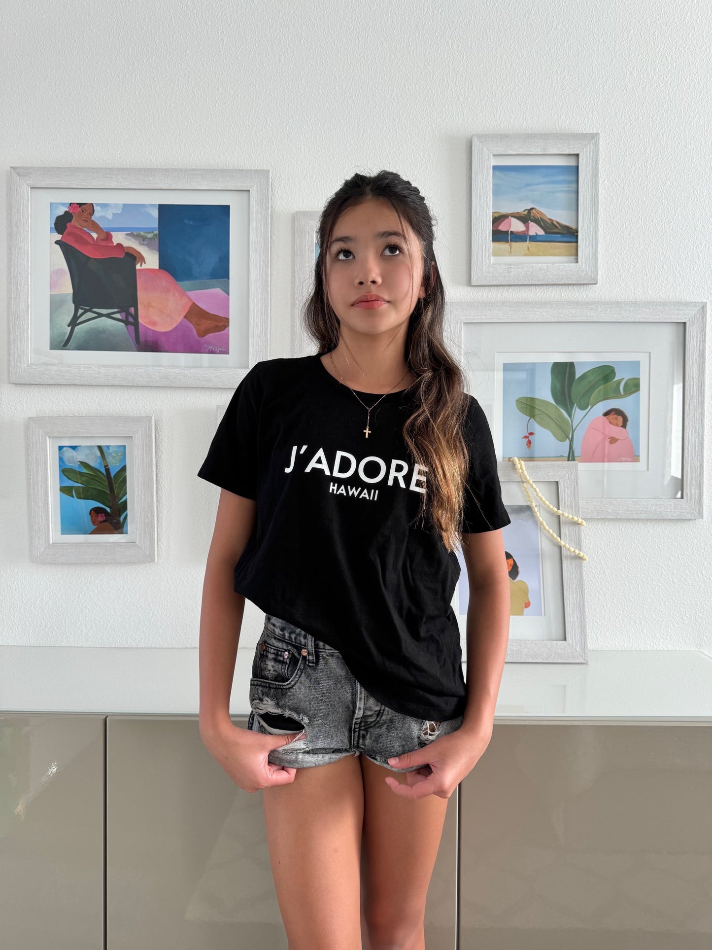 J’adore Hawaii Tee (black/white)