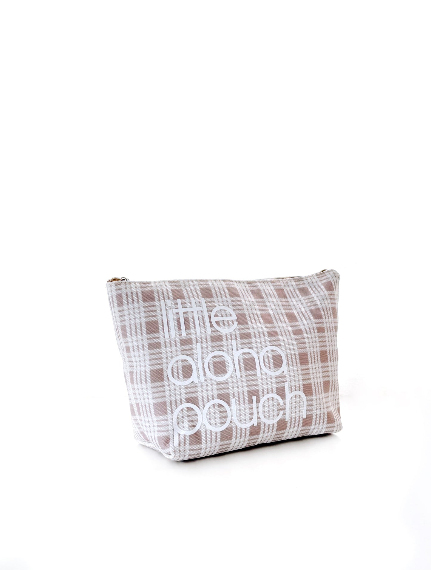 Little Aloha Canvas Pouch- vintage sand