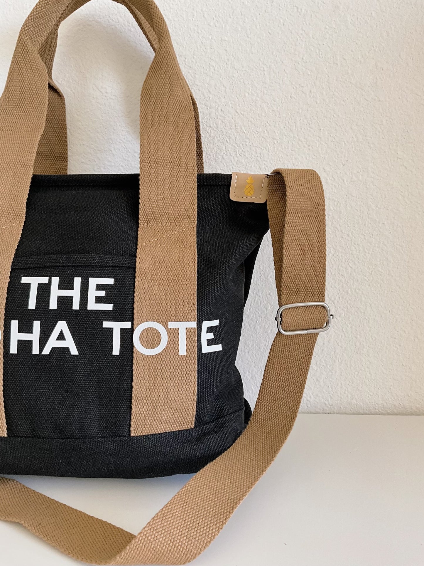 The Aloha Tote Medium (black/beige)