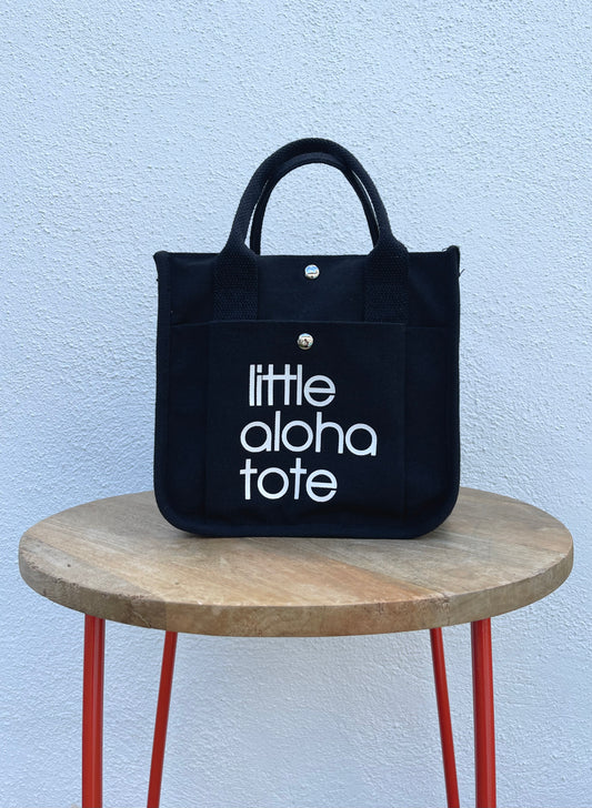 Little Aloha Tote (black/white)