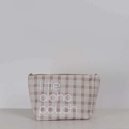 Little Aloha Canvas Pouch- vintage sand