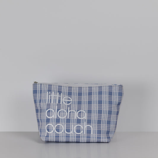 Little Aloha Canvas Pouch- vintage blue