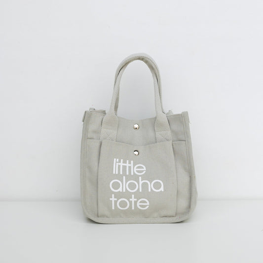 Little Aloha Tote (light gray)