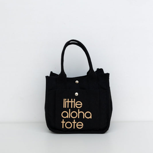 Little Aloha Tote (black/beige)