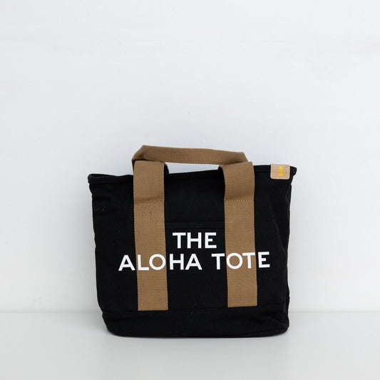 The Aloha Tote Medium (black/beige)