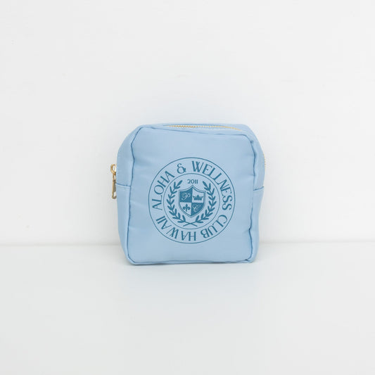 Aloha & Wellness Square Pouch (sky blue)